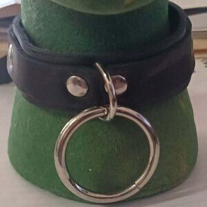 Gothic D-ring Dog collar